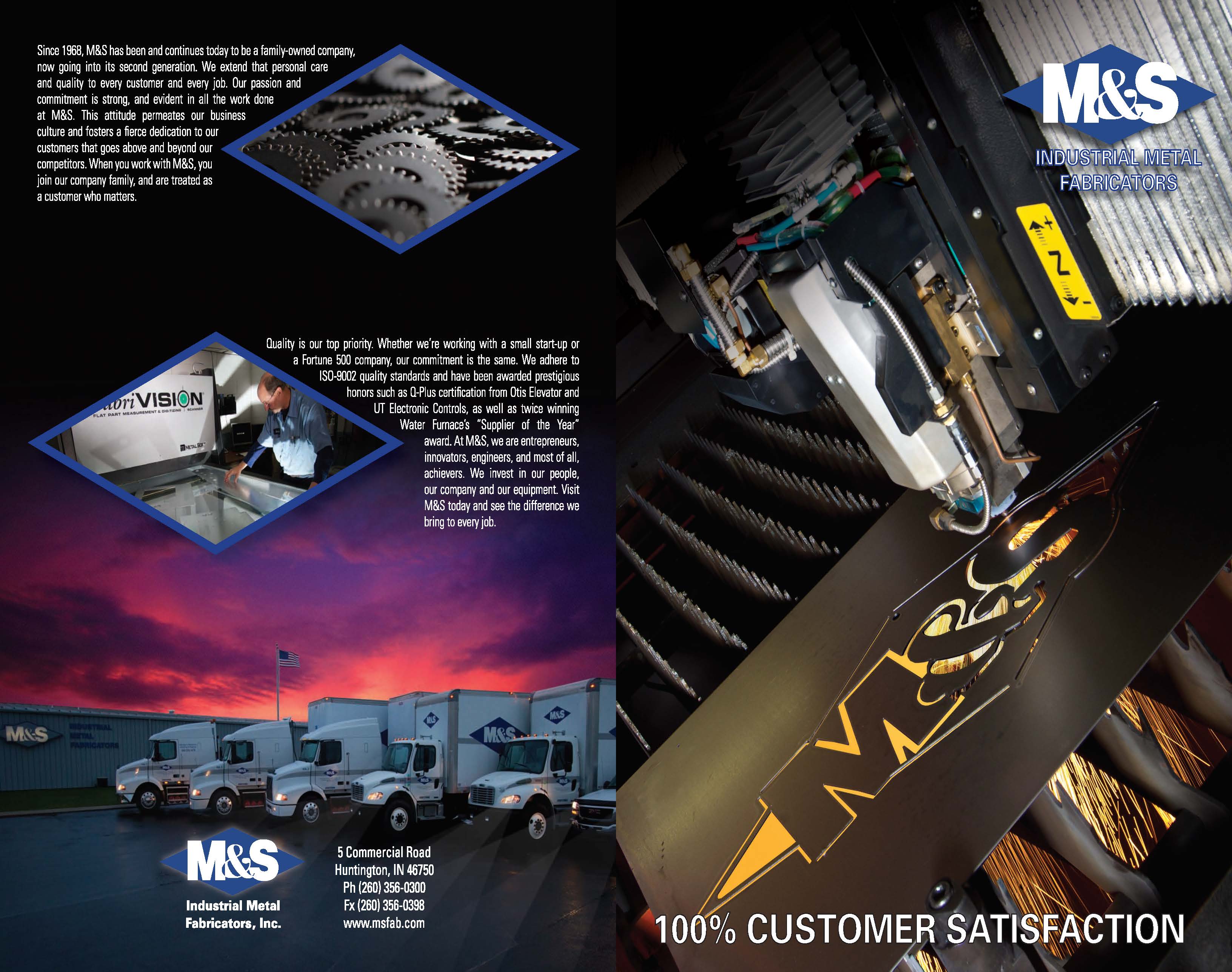 M&S Industrial Metal Fabricators - Literature - Lassiter Advertising Inc